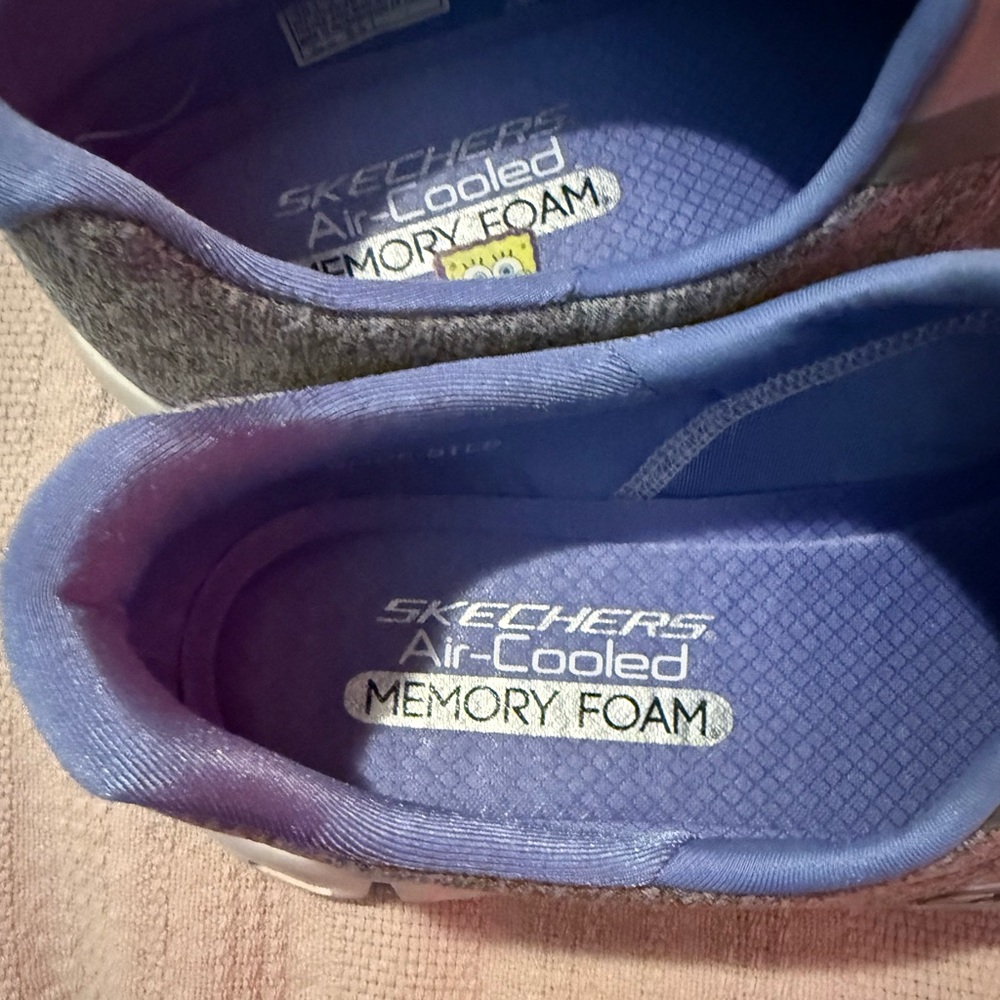 Skechers Gray and Blue Air-Cooled Sneakers - Picture 5 of 9